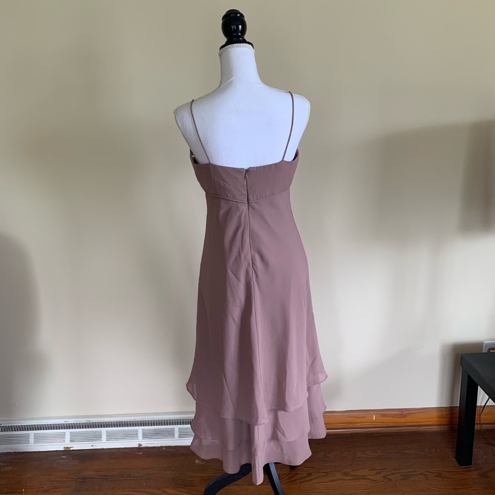 Size 8 David’s Bridal Soft Purple Bridesmaid Dress Style 8782M - Picture 5 of 9